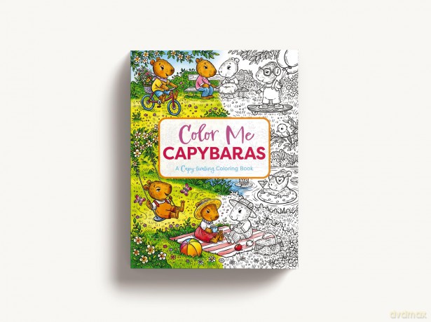 Color Me Capybaras: A Capy-tivating Coloring Book [KSIĄŻKA]