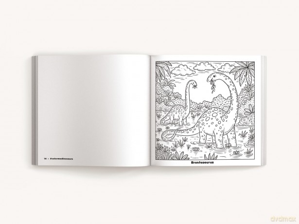 Color Me Dinosaurs (Kids' Edition): 30 Dino-mite Coloring Pages [KSIĄŻKA]