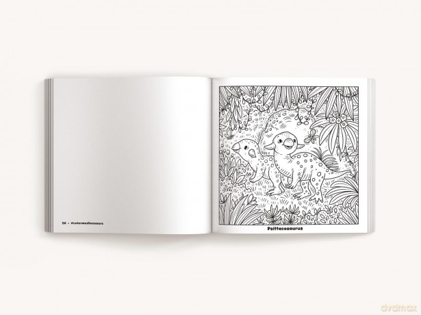 Color Me Dinosaurs (Kids' Edition): 30 Dino-mite Coloring Pages [KSIĄŻKA]
