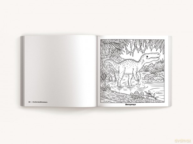 Color Me Dinosaurs (Kids' Edition): 30 Dino-mite Coloring Pages [KSIĄŻKA]