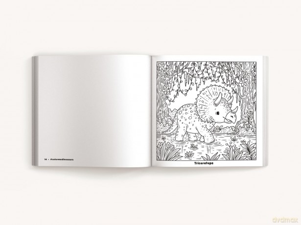 Color Me Dinosaurs (Kids' Edition): 30 Dino-mite Coloring Pages [KSIĄŻKA]