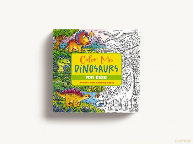 Color Me Dinosaurs (Kids' Edition): 30 Dino-mite Coloring Pages [KSIĄŻKA]