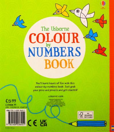 Colour by Numbers Book - Fiona Watt [KSIĄŻKA]