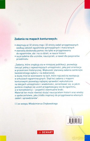 HISTORIA - Zadania na mapach konturowych [KSIĄŻKA]