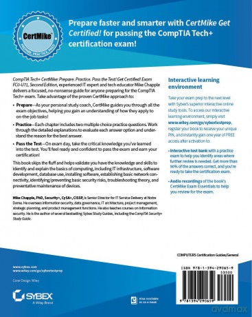 CompTIA Tech+ CertMike: Prepare. Practice. Pass the Test! Get Certified!: Exam FC0-U71 (CertMike Get Certified) - Mike Chapple [KSIĄŻKA]