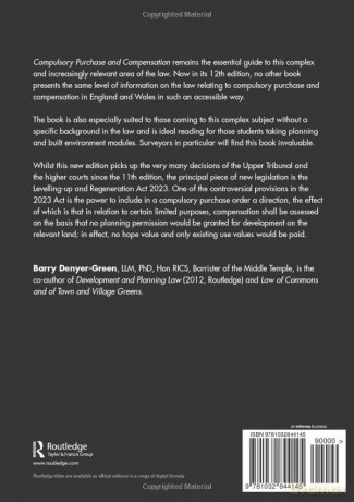 Compulsory Purchase and Compensation - Barry Denyer-Green [KSIĄŻKA]