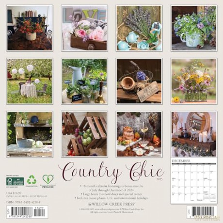 Country Chic 2025 Wall [KSIĄŻKA]