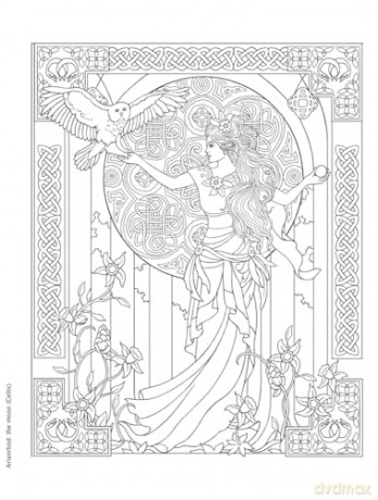 Creative Haven Gorgeous Goddesses Coloring Book (Adult Coloring Books: Fantasy) - Marty Noble [KSIĄŻKA]