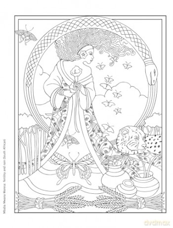 Creative Haven Gorgeous Goddesses Coloring Book (Adult Coloring Books: Fantasy) - Marty Noble [KSIĄŻKA]