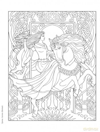 Creative Haven Gorgeous Goddesses Coloring Book (Adult Coloring Books: Fantasy) - Marty Noble [KSIĄŻKA]