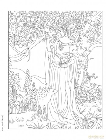Creative Haven Gorgeous Goddesses Coloring Book (Adult Coloring Books: Fantasy) - Marty Noble [KSIĄŻKA]
