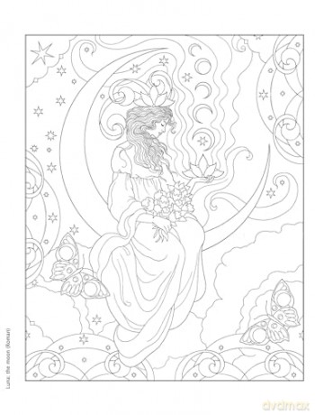 Creative Haven Gorgeous Goddesses Coloring Book (Adult Coloring Books: Fantasy) - Marty Noble [KSIĄŻKA]
