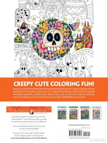 Creative Haven Haunted! Coloring Book: A World of Creepy and Cute - Angela Porter [KSIĄŻKA]