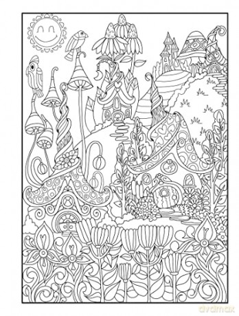 Creative Haven Whimsical Houses Coloring Book - Angela Porter [KSIĄŻKA]