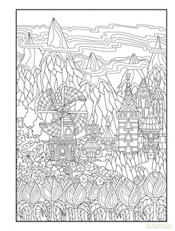 Creative Haven Whimsical Houses Coloring Book - Angela Porter [KSIĄŻKA]