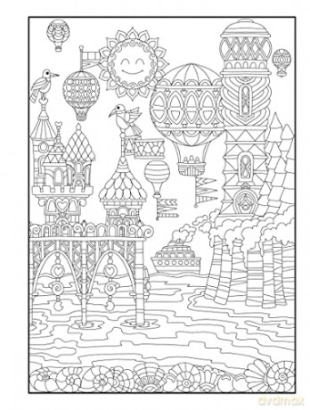 Creative Haven Whimsical Houses Coloring Book - Angela Porter [KSIĄŻKA]