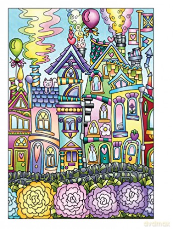 Creative Haven Whimsical Houses Coloring Book - Angela Porter [KSIĄŻKA]