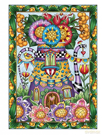 Creative Haven Whimsical Houses Coloring Book - Angela Porter [KSIĄŻKA]