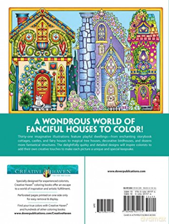 Creative Haven Whimsical Houses Coloring Book - Angela Porter [KSIĄŻKA]