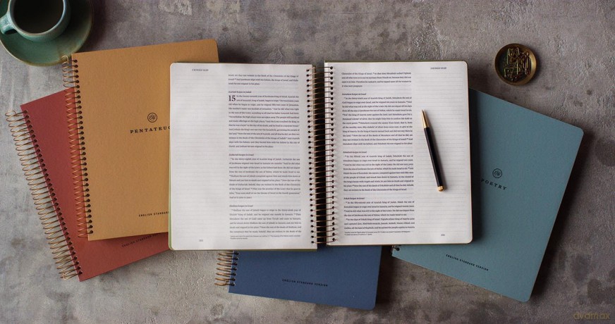 Crossway ESV Spiral-Bound Journaling Bible, Five-Volume Set (Hardcover): Esv Journaling Bible Set [KSIĄŻKA]