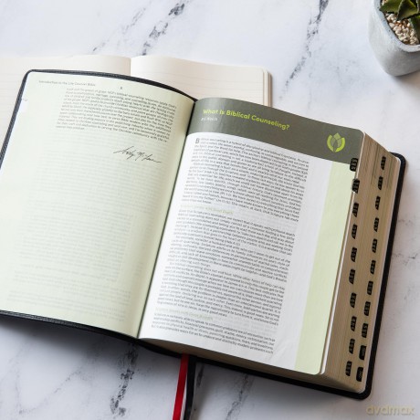 CSB Life Counsel Bible, Genuine Leather, Indexed: Practical Wisdom for All of Life - CSB Bibles by Holman [KSIĄŻKA]