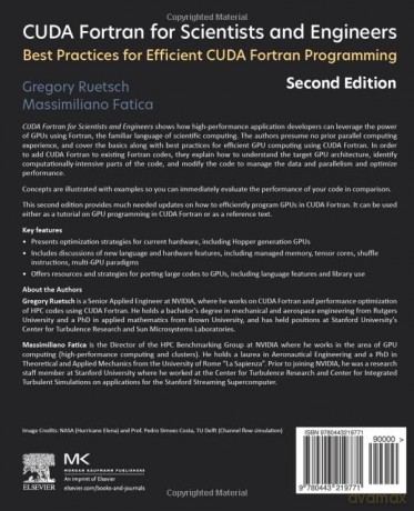 CUDA Fortran for Scientists and Engineers: Best Practices for Efficient CUDA Fortran Programming - Ruetsch [KSIĄŻKA]