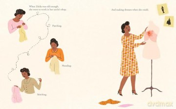 Dazzling Zelda: The Story of Fashion Designer Zelda Wynn Valdes - Aura Lewis [KSIĄŻKA]