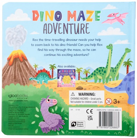 Dino Maze Adventure - Igloo Books [KSIĄŻKA]