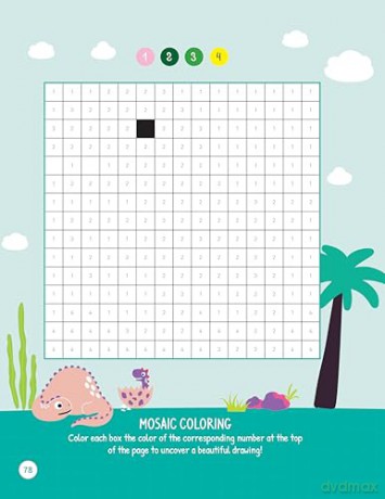 Dinosaurs Activity Book: Puzzles, Games, Coloring Pages, and More! - Woody Griffin [KSIĄŻKA]