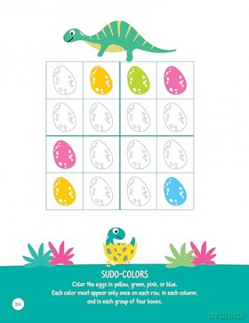 Dinosaurs Activity Book: Puzzles, Games, Coloring Pages, and More! - Woody Griffin [KSIĄŻKA]
