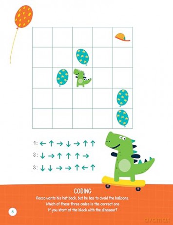 Dinosaurs Activity Book: Puzzles, Games, Coloring Pages, and More! - Woody Griffin [KSIĄŻKA]
