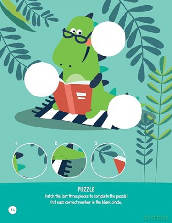Dinosaurs Activity Book: Puzzles, Games, Coloring Pages, and More! - Woody Griffin [KSIĄŻKA]