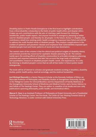 Disability Justice in Public Health Emergencies - Joel Michael Reynolds [KSIĄŻKA]