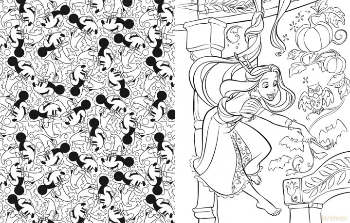 Disney Halloween Colouring Book: Over 80 spooky images to colour and design - Walt Disney [KSIĄŻKA]