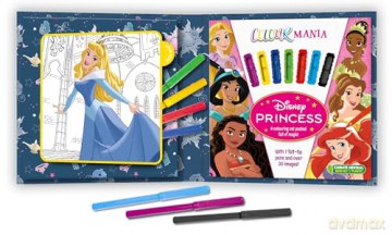 Disney Princess: Colourmania (Colouring Book and Felt-tip Pens) - Walt Disney [KSIĄŻKA]
