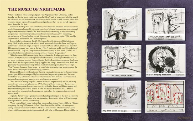 Disney Tim Burton's The Nightmare Before Christmas: The Full Film Script: With stunning production art, director's commentary and song lyrics [KSIĄŻKA]