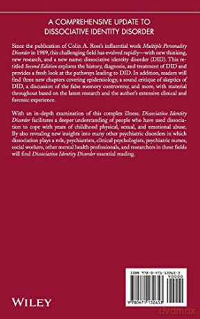 Dissociative Identity Disorder: Diagnosis, Clinical Features, and Treatment of Multiple Personality: 12 (Wiley Series in General and Clinical Psychiatry) - Colin A. Ross [KSIĄŻKA]