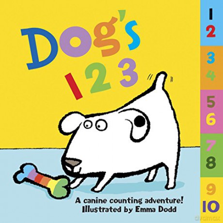 Dog's 123: A Canine Counting Adventure! - Emma Dodd [KSIĄŻKA]