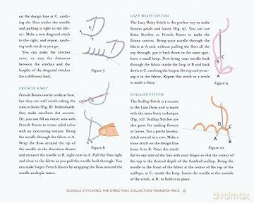 Doodle Stitching: The Christmas Collection Transfer Pack: 100 Holiday Embroidery Designs to Celebrate the Season - Aimee Ray [KSIĄŻKA]