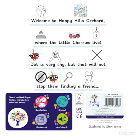 Dot Finds a Friend: Accessible Symbolised Edition: 3 (Symbolised Little Cherries) [KSIĄŻKA]