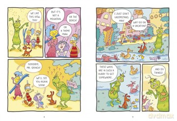 Dr. Seuss Graphic Novel: The Grinch Takes a Vacation: A Grinch Story - Kaeti Vandorn [KSIĄŻKA]