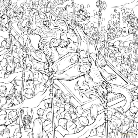 Dragon Riders: A Fantasy Coloring Book (Dover Adult Coloring Books) - Arkady Roytman [KSIĄŻKA]