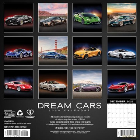 Dream Cars 2025 Wall [KSIĄŻKA]