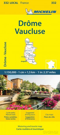 Drôme Vaucluse - Michelin Local Map 332: Map - Michelin [KSIĄŻKA]