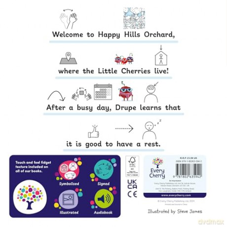 Drupe Busy Day: Accessible Symbolised Edition: 4 (Symbolised Little Cherries) [KSIĄŻKA]