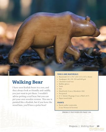 Easy Animal Carvings: Simple, Stylized, Step-by-Step Wolves, Whales, Birds, Bears, and More - Wouter de Bruijn [KSIĄŻKA]
