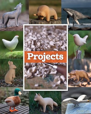 Easy Animal Carvings: Simple, Stylized, Step-by-Step Wolves, Whales, Birds, Bears, and More - Wouter de Bruijn [KSIĄŻKA]