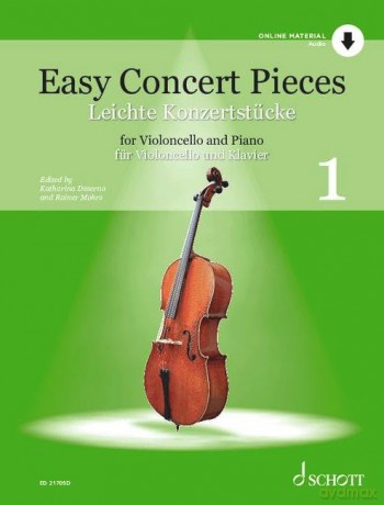 Easy Concert Pieces Band 1: Cello and Piano - Hal Leonard Corp. [KSIĄŻKA]
