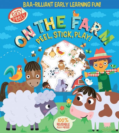 Easy Peely On the Farm - Peel, Stick, Play! (Easy Peely - Peel, Stick, Play!) - Holly Hall [KSIĄŻKA]