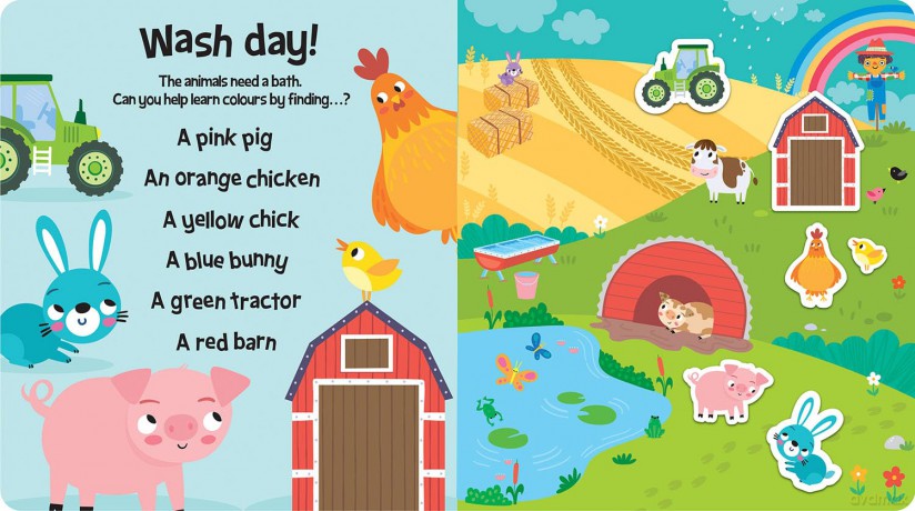 Easy Peely On the Farm - Peel, Stick, Play! (Easy Peely - Peel, Stick, Play!) - Holly Hall [KSIĄŻKA]